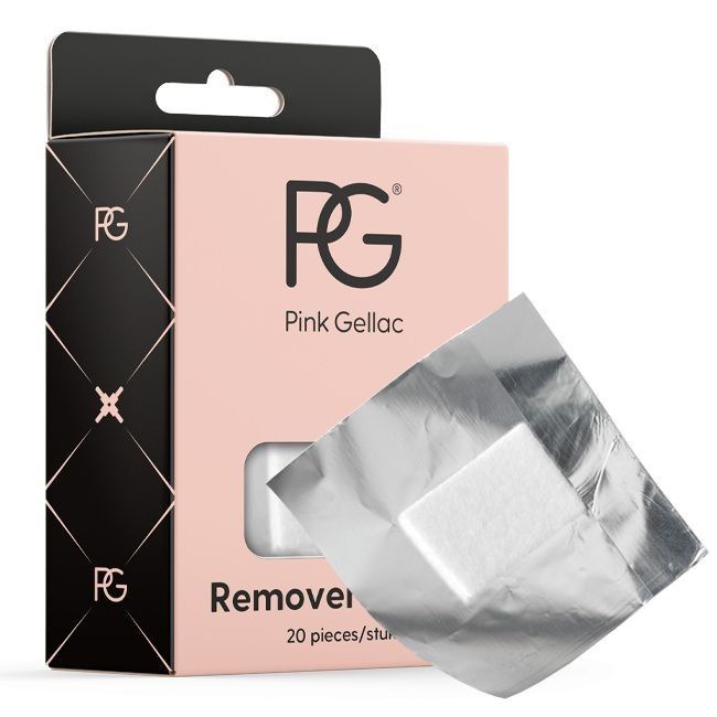 Nagellack-Entferner-Tücher - Pink Remover Wraps (20 Stück)
