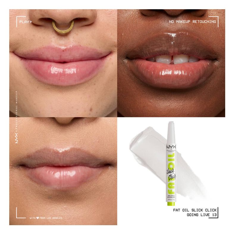 Baume à Lèvres - Fat Oil Slick Click Shiny Lip Balm Baume à Lèvres - Fat Oil Slick Click Shiny Lip Balm