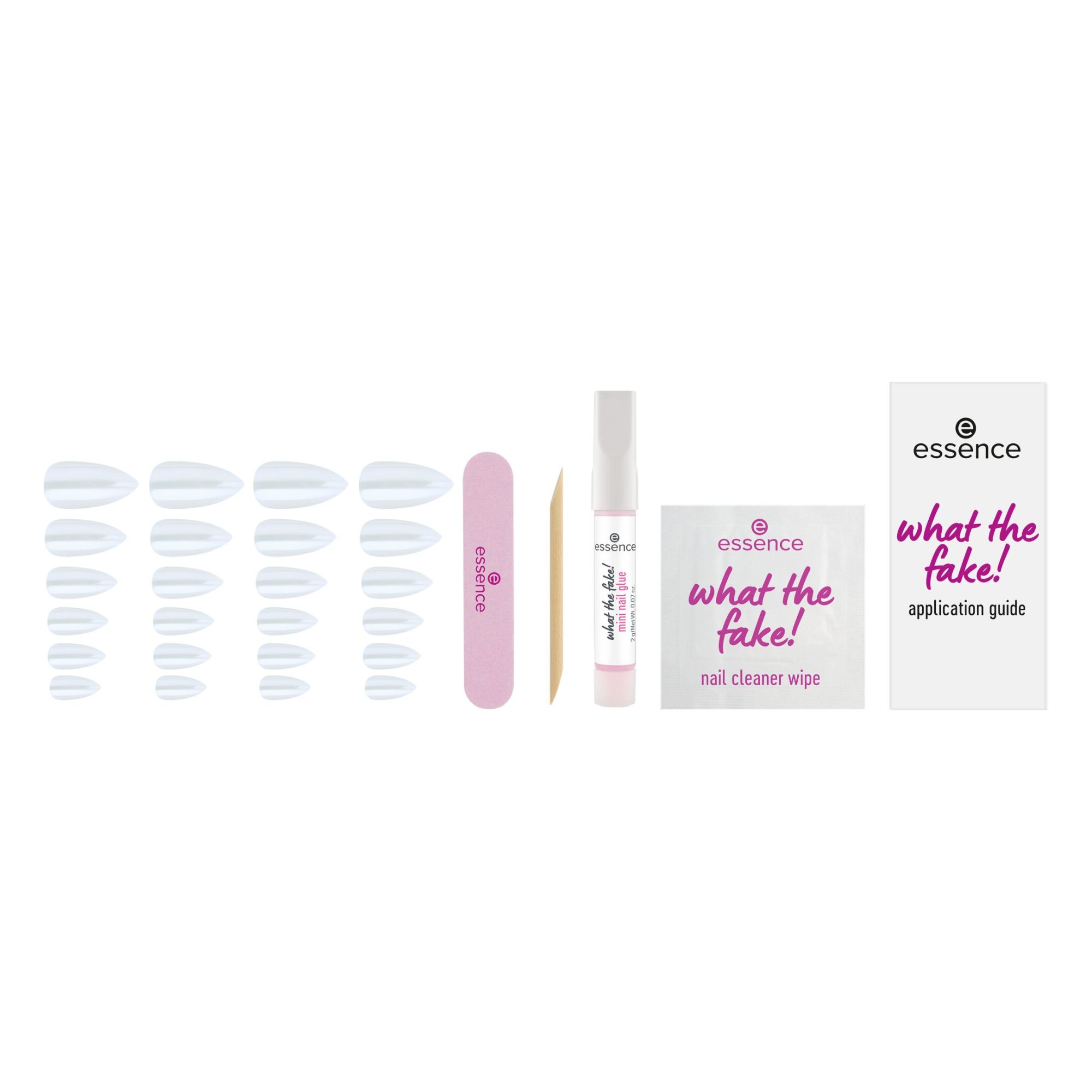What The Fake! Press-On Nails Manicure Set (24 Stück) -- Künstliche Nägel