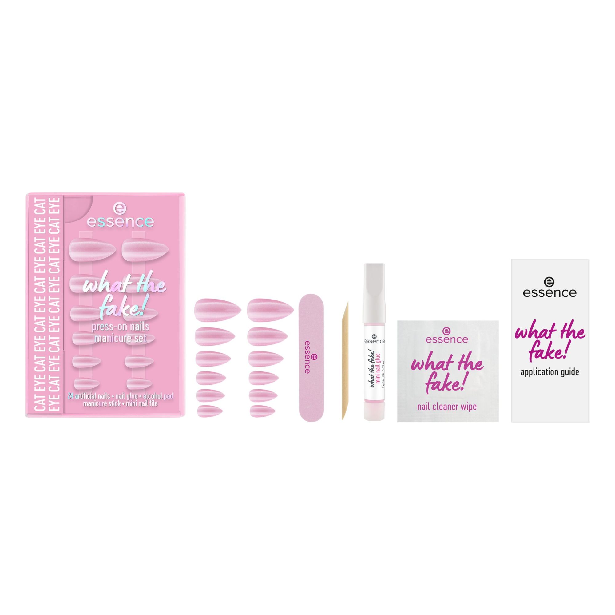 What The Fake! Press-On Nails Manicure Set (24 Stück) -- Künstliche Nägel
