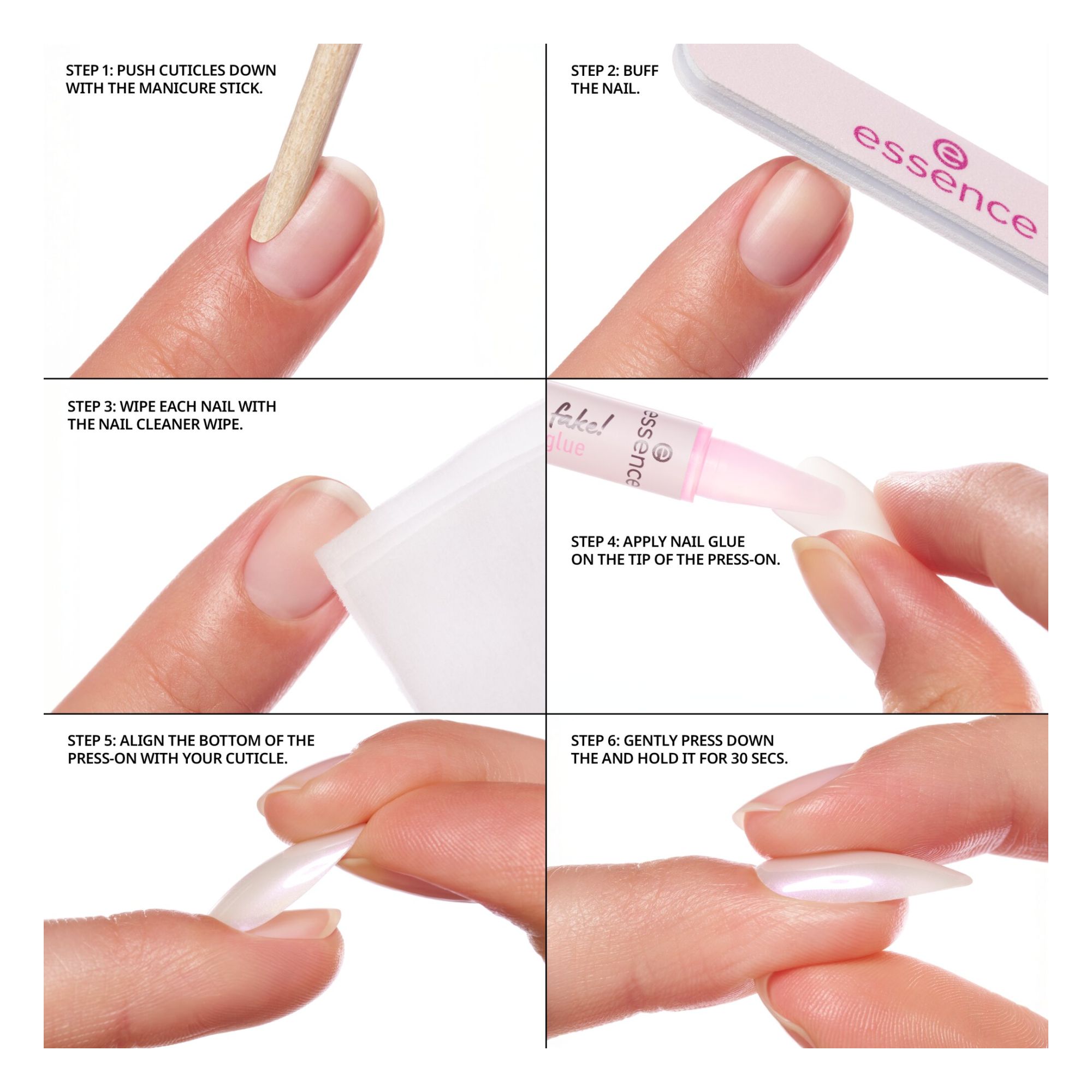 What The Fake! Press-On Nails Manicure Set (24 Stück) -- Künstliche Nägel