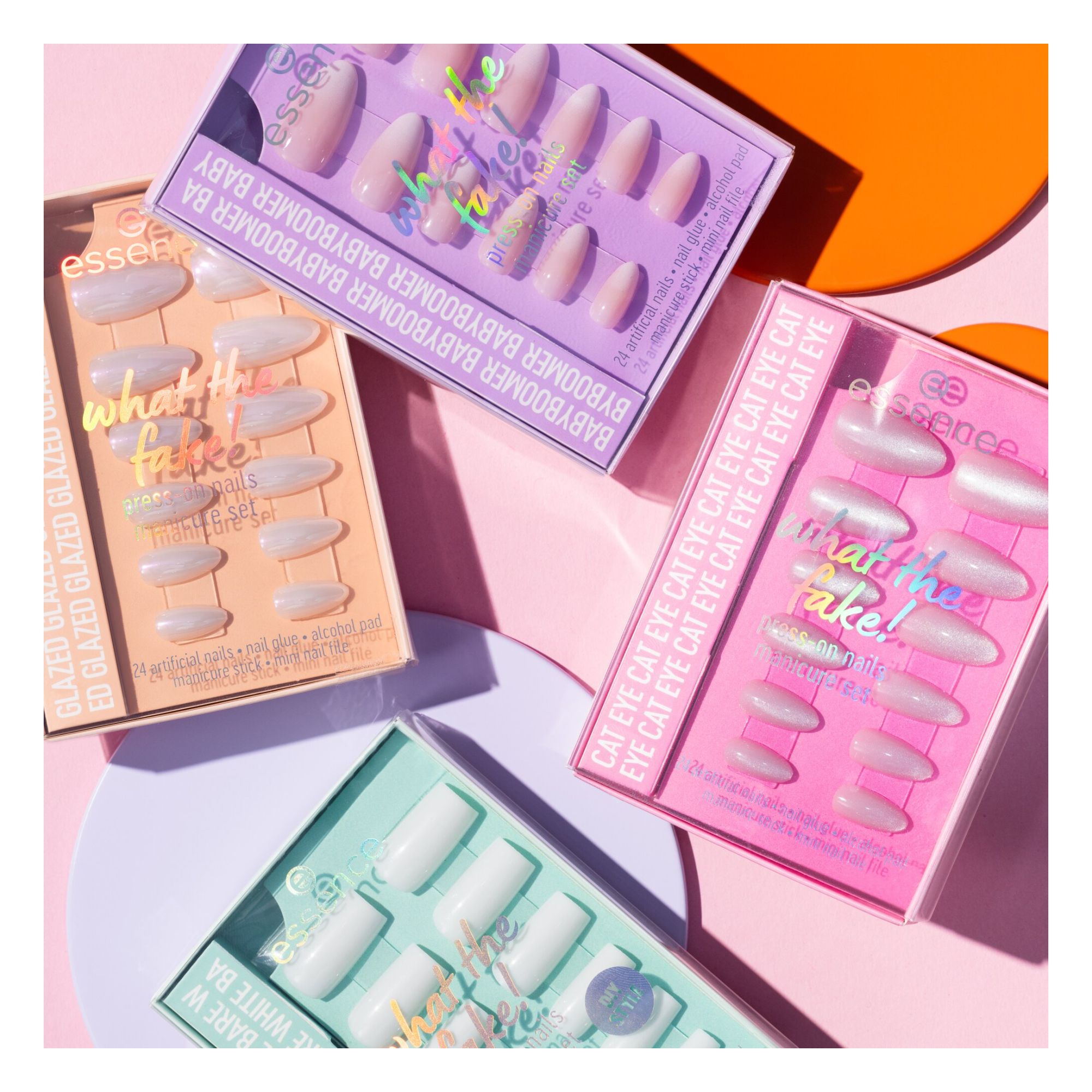 What The Fake! Press-On Nails Manicure Set (24 Stück) -- Künstliche Nägel
