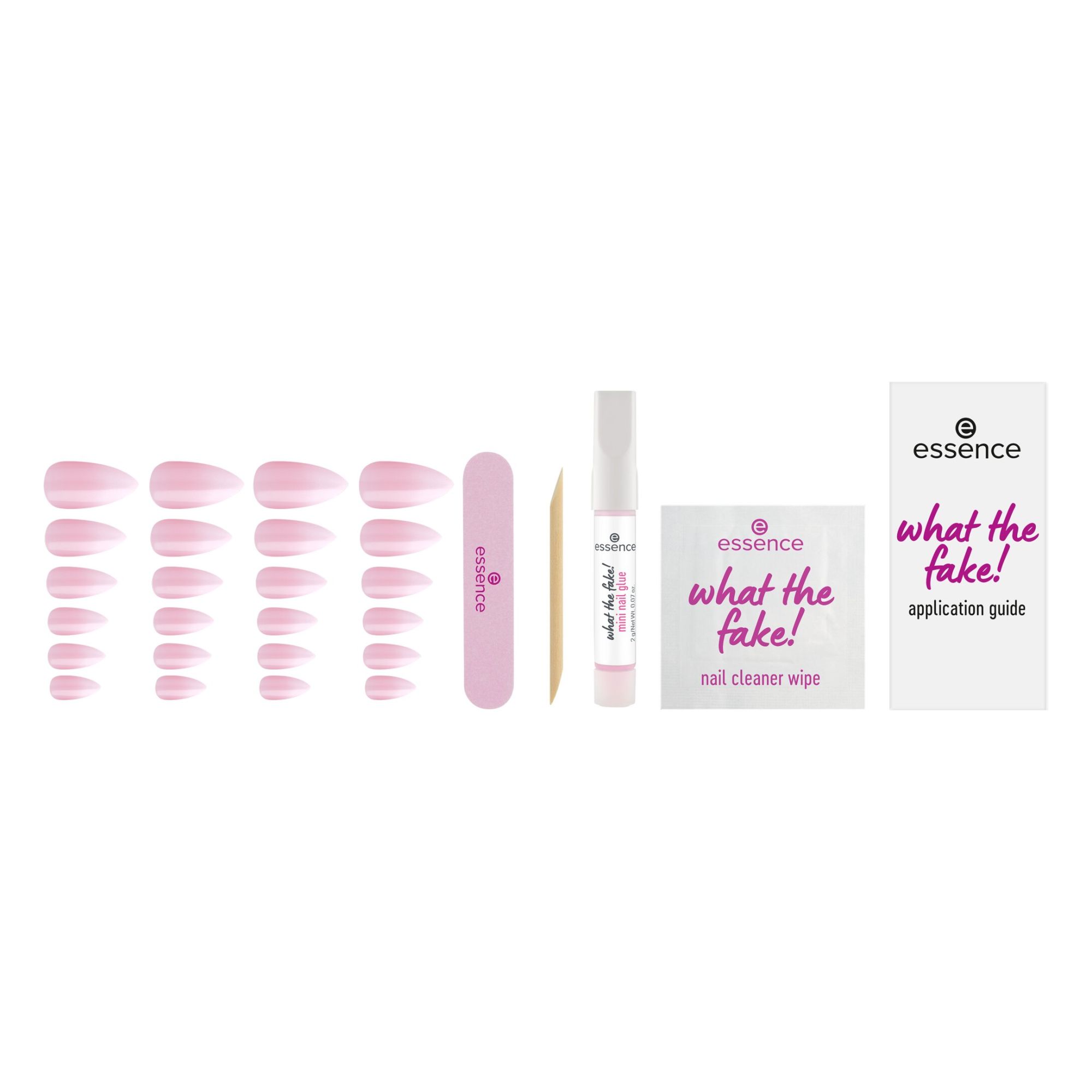 What The Fake! Press-On Nails Manicure Set (24 Pieces)