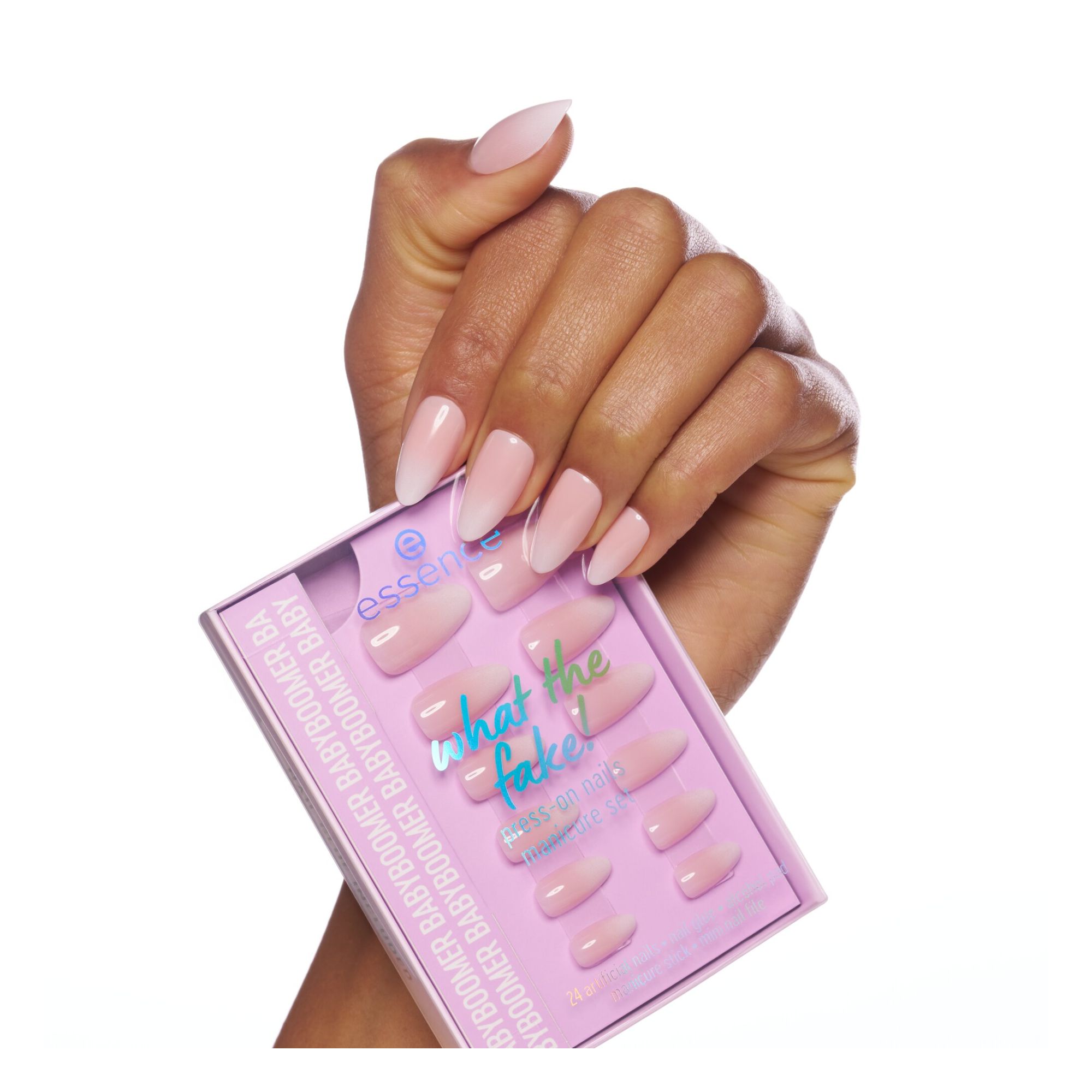What The Fake! Press-On Nails Manicure Set (24 Pieces)