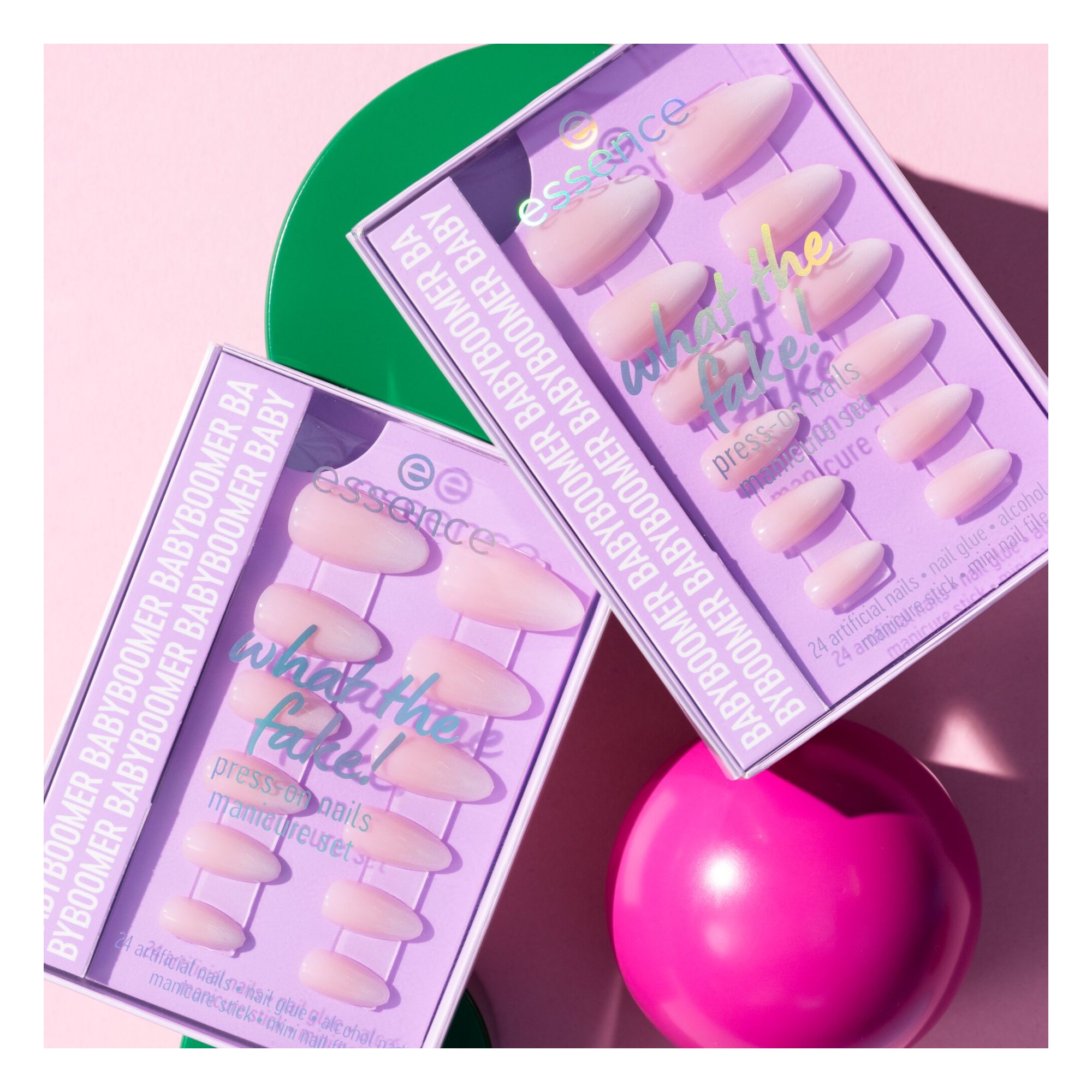 What The Fake! Press-On Nails Manicure Set (24 Pieces)