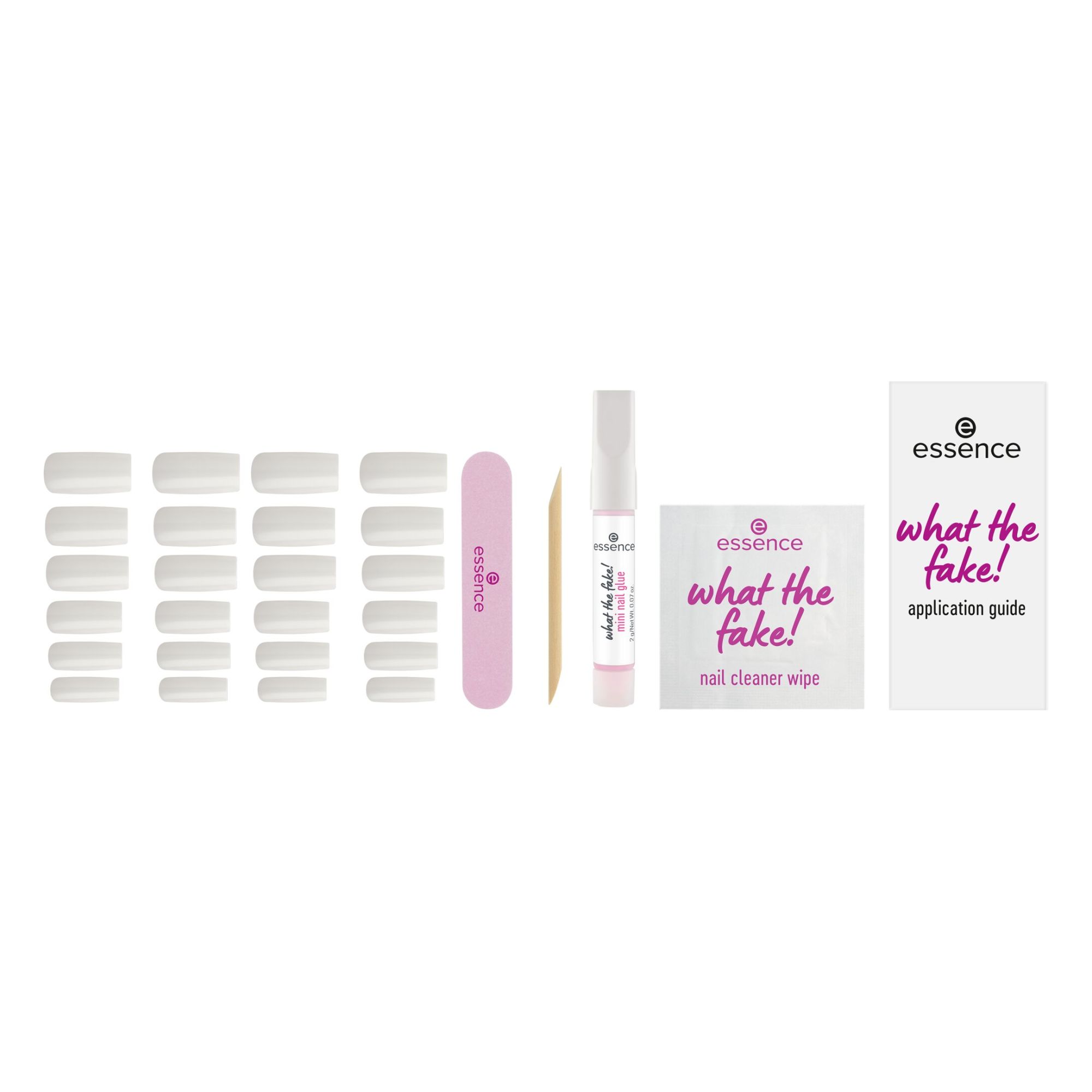 What The Fake! Press-On Nails Manicure Set (24 Stück) -- Künstliche Nägel