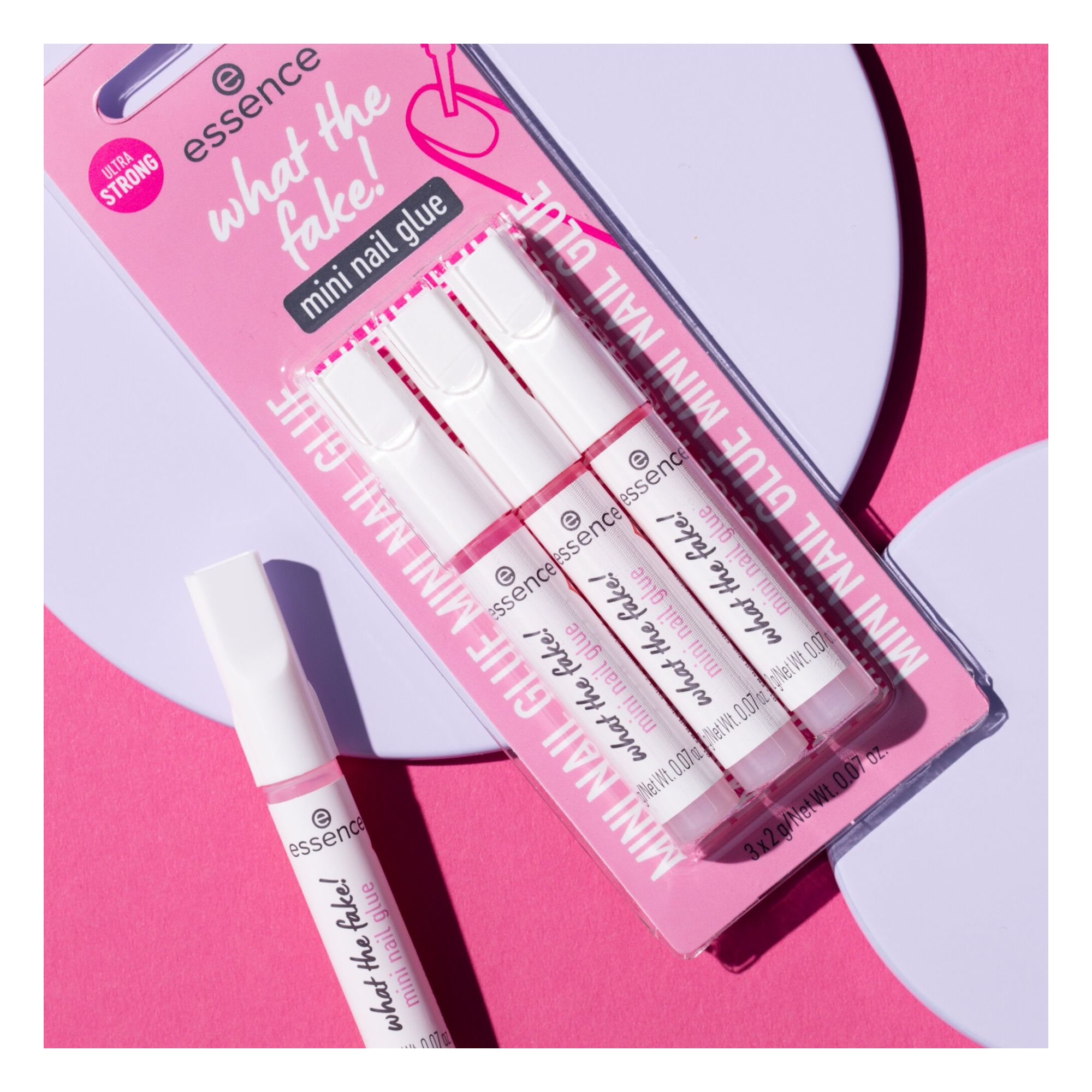 What The Fake! Mini Nail Glue (3 Pieces)