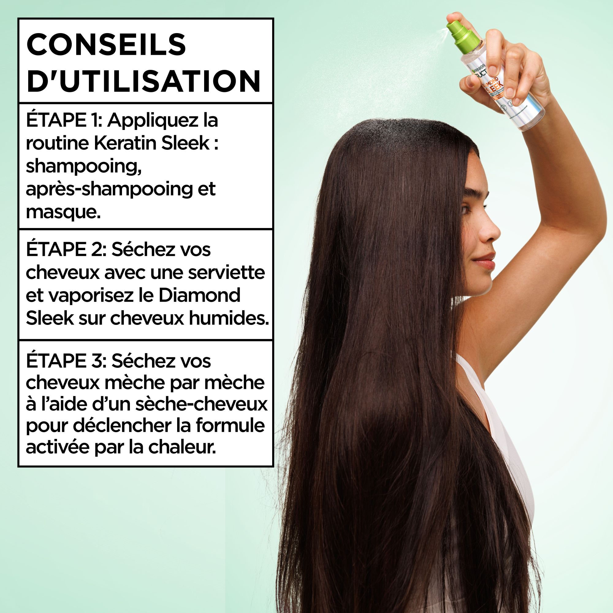 Spray Lissant - Fructis - Diamond Sleek Shine-Coat