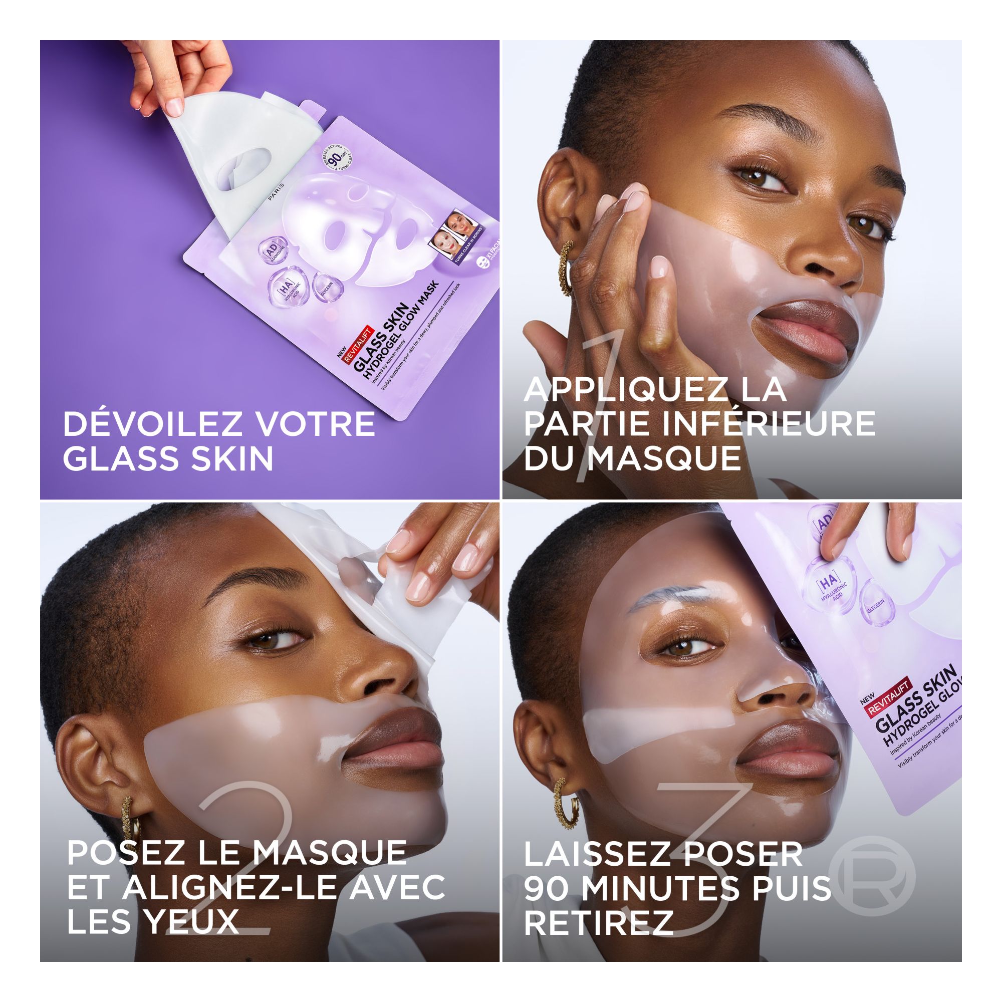 Masque Pour Le Visage - Revitalift - Glass Skin Hydrogel Glow Mask Masque Pour Le Visage - Revitalift - Glass Skin Hydrogel Glow Mask