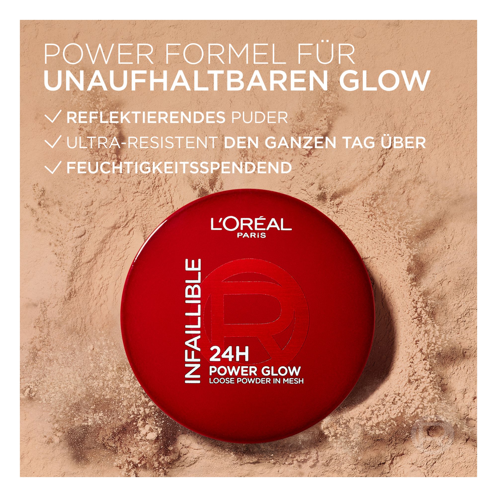 Poudre - Infaillible - 24H Power Glow Loose Powder In Mesh
