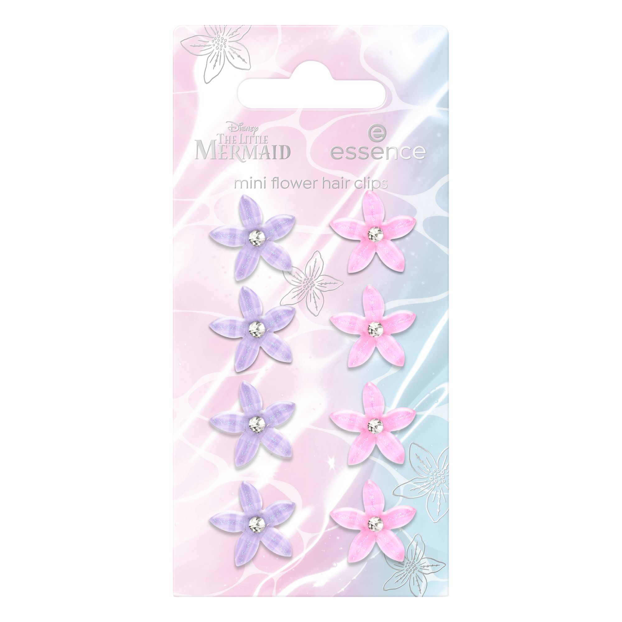 Disney The Little Mermaid - Mini Flower Hair Clips (8 Stück) -- Haarclips