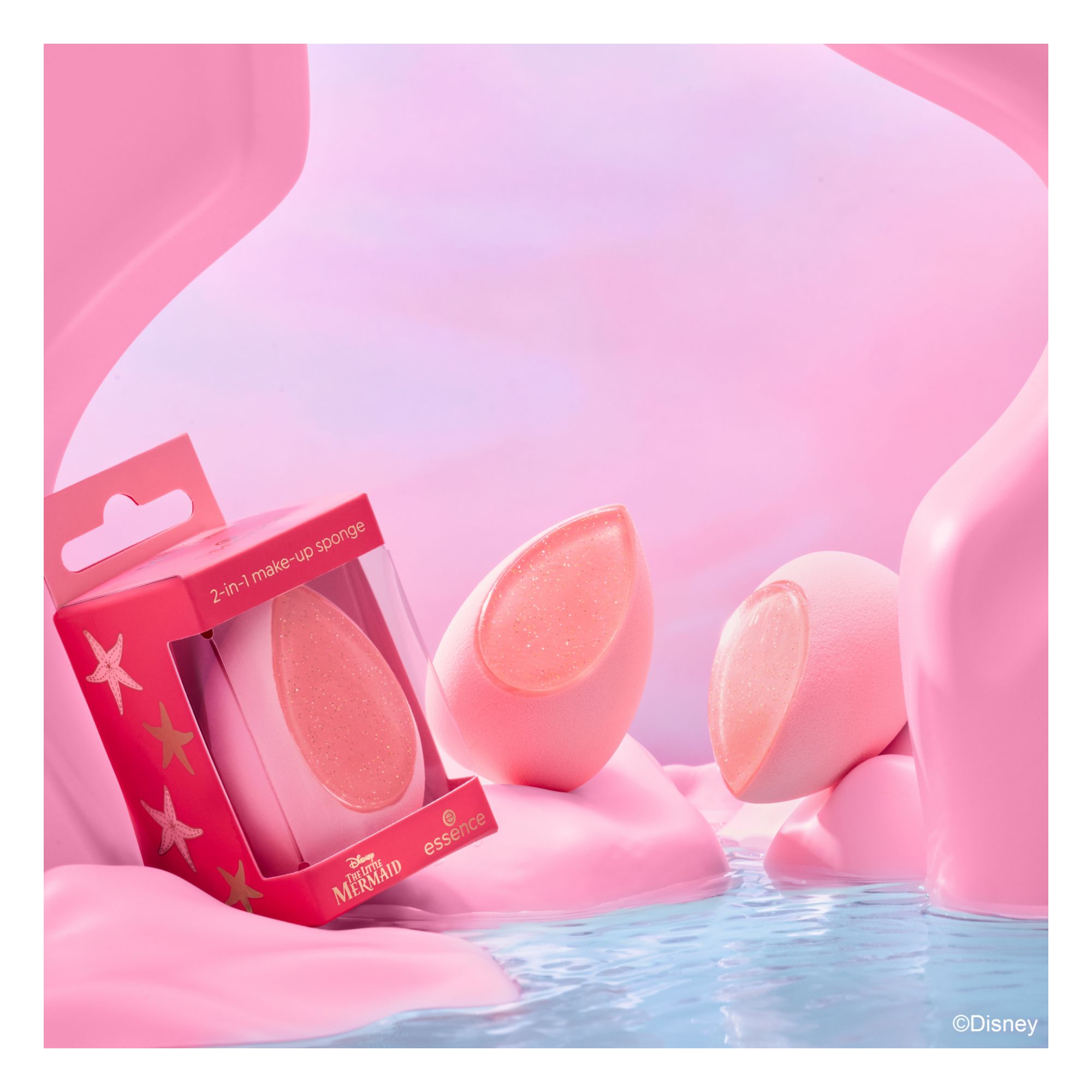 Disney The Little Mermaid - 2-In-1 Make-Up Sponge