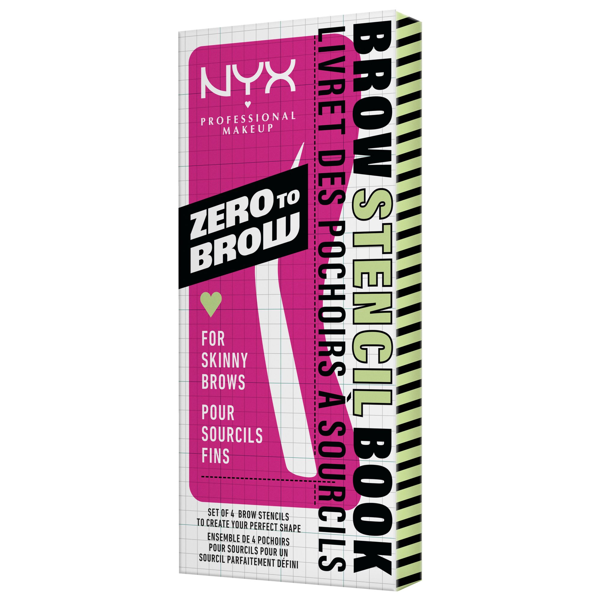 Zero To Brow Stencil -- Augenbrauen-Schablonen