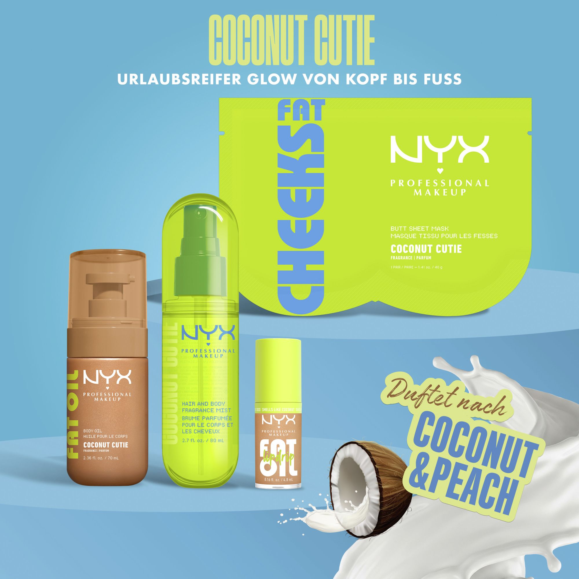 Brume Pour Les Cheveux & Le Corps - Coconut Cutie - Hair & Body Fragrance Mist Brume Pour Les Cheveux & Le Corps - Coconut Cutie - Hair & Body Fragrance Mist