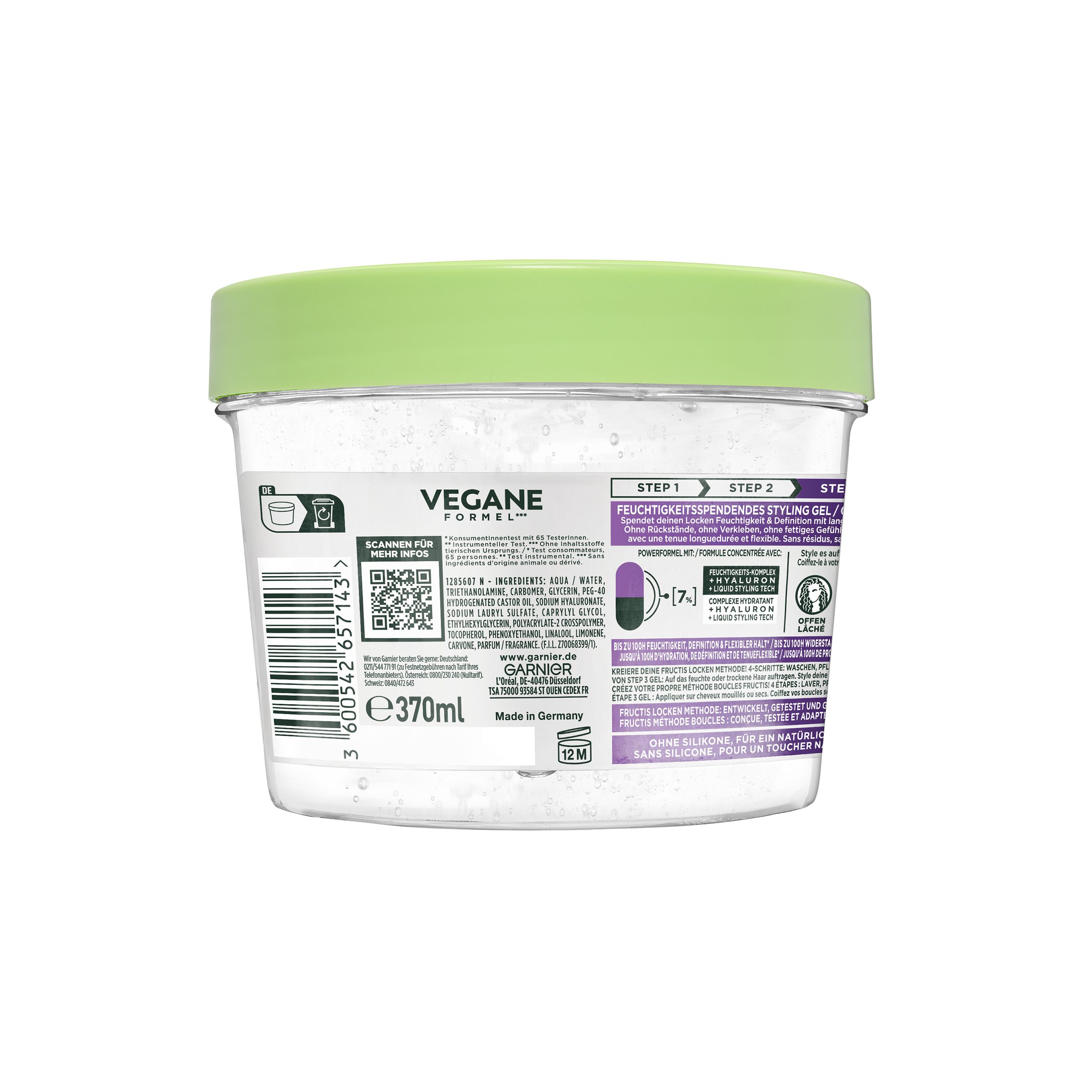 Hydrating Styling Gel - Fructis - Locken Methode - Flexi Hold Hydrating Styling Gel - Fructis - Locken Methode - Flexi Hold