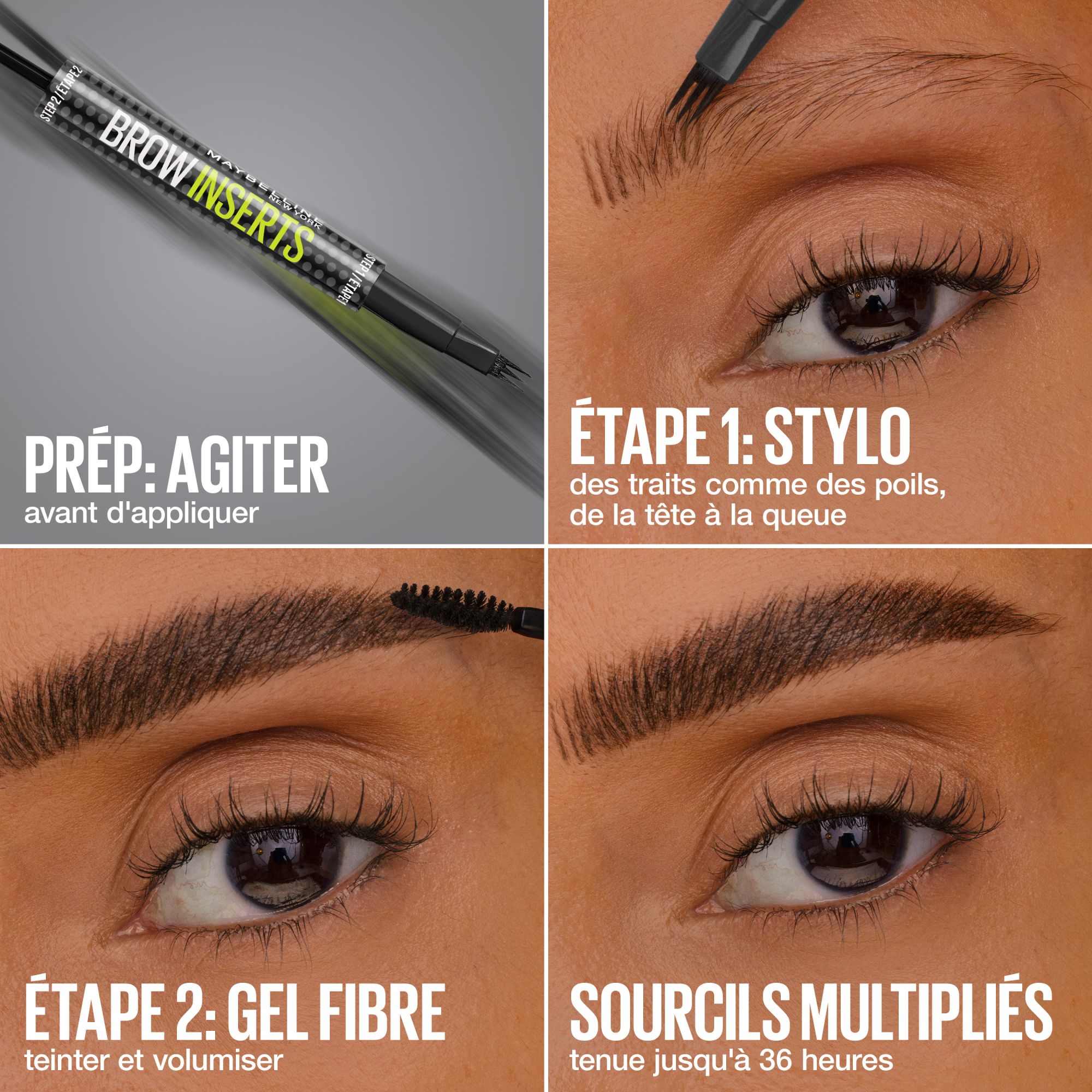 Liquid Eyebrow Pen & Mascara - Brow Inserts