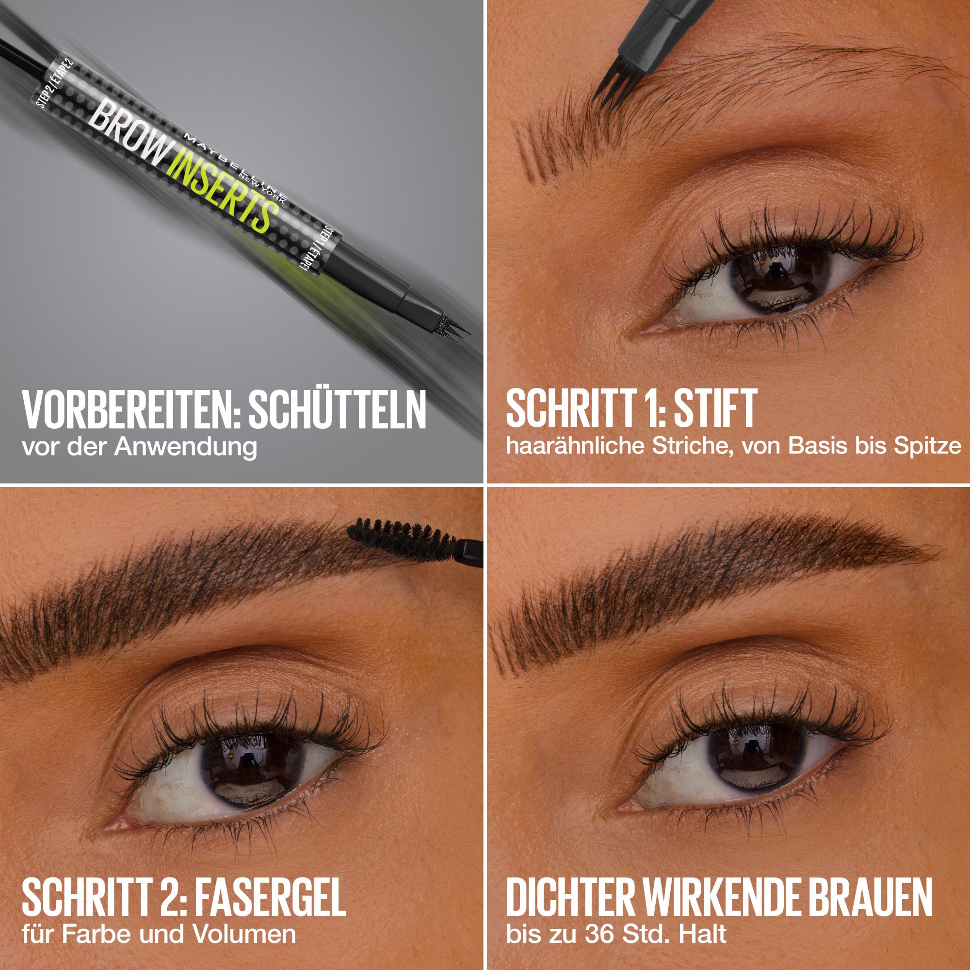 Liquid Eyebrow Pen & Mascara - Brow Inserts Liquid Eyebrow Pen & Mascara - Brow Inserts