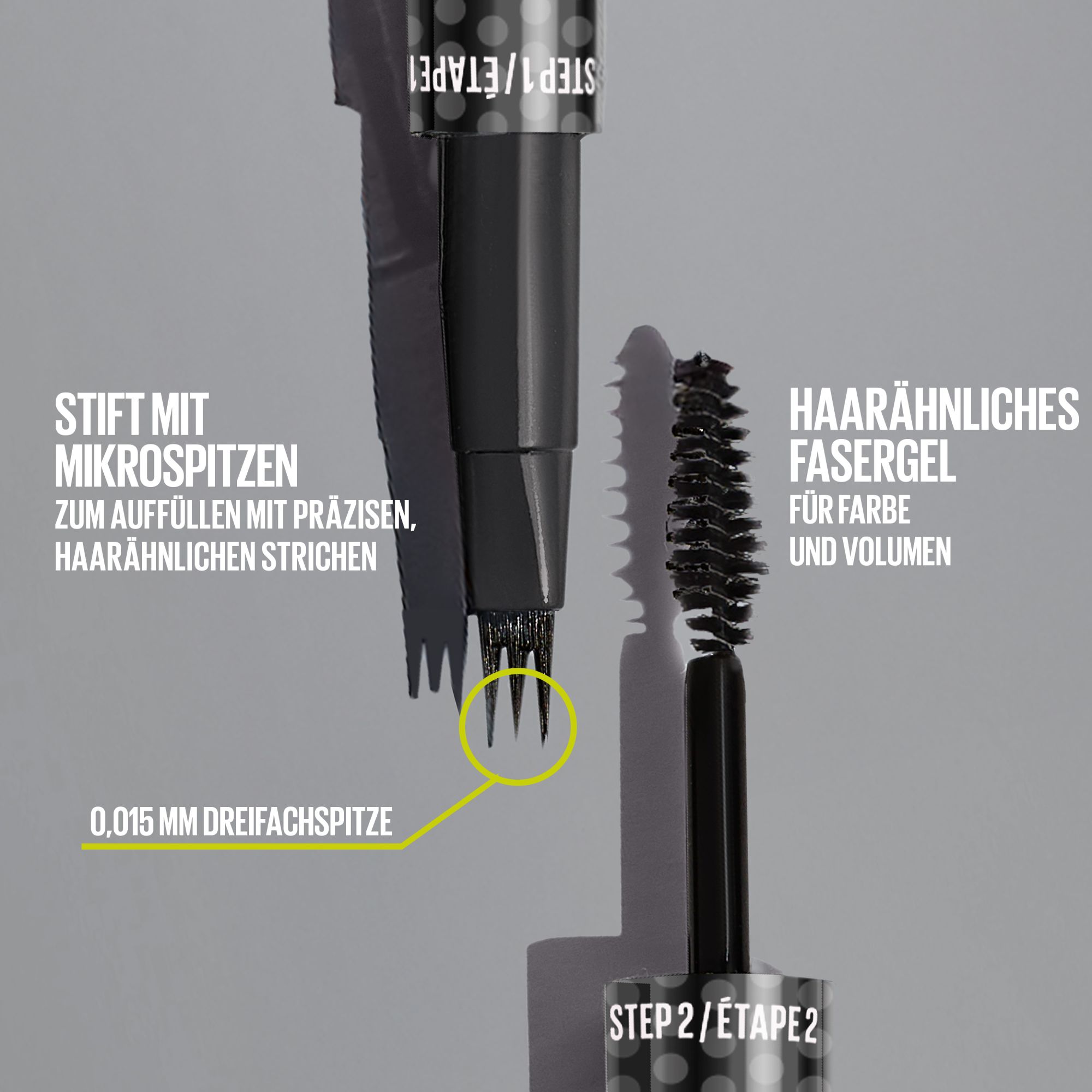Liquid Eyebrow Pen & Mascara - Brow Inserts