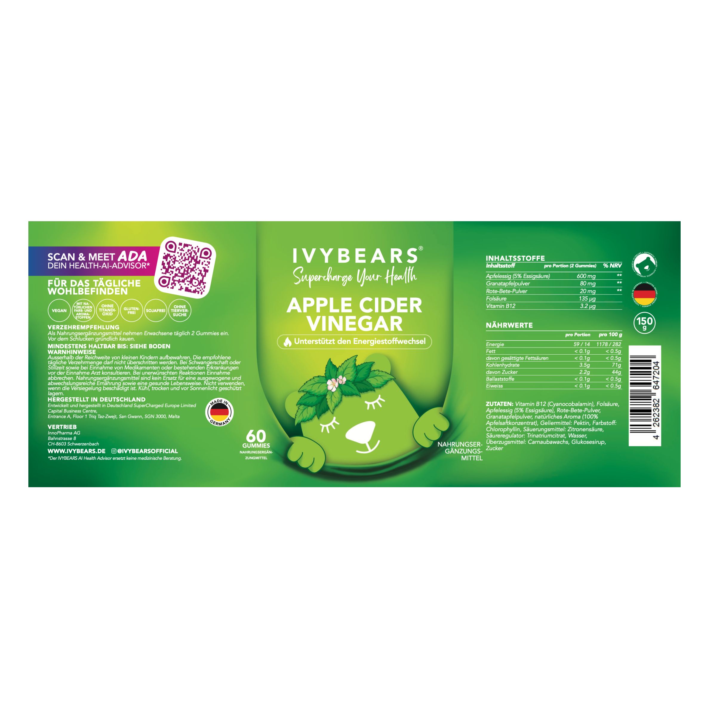 IVYBEARS - Apple Cider Vinegar (60 Stück)