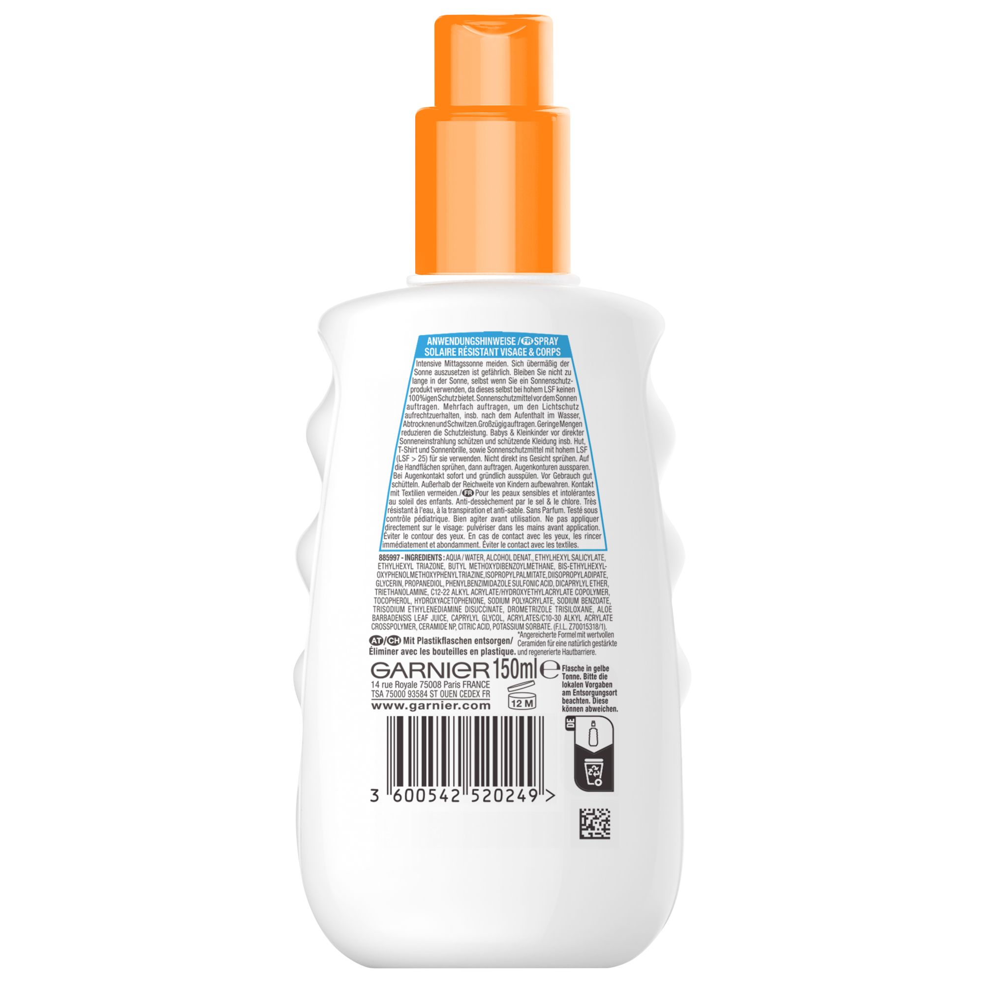 Spray Solaire Pour Les Enfants - Ambre Solaire - Kids Sensitive Expert+ LSF 50+ Spray Solaire Pour Les Enfants - Ambre Solaire - Kids Sensitive Expert+ LSF 50+