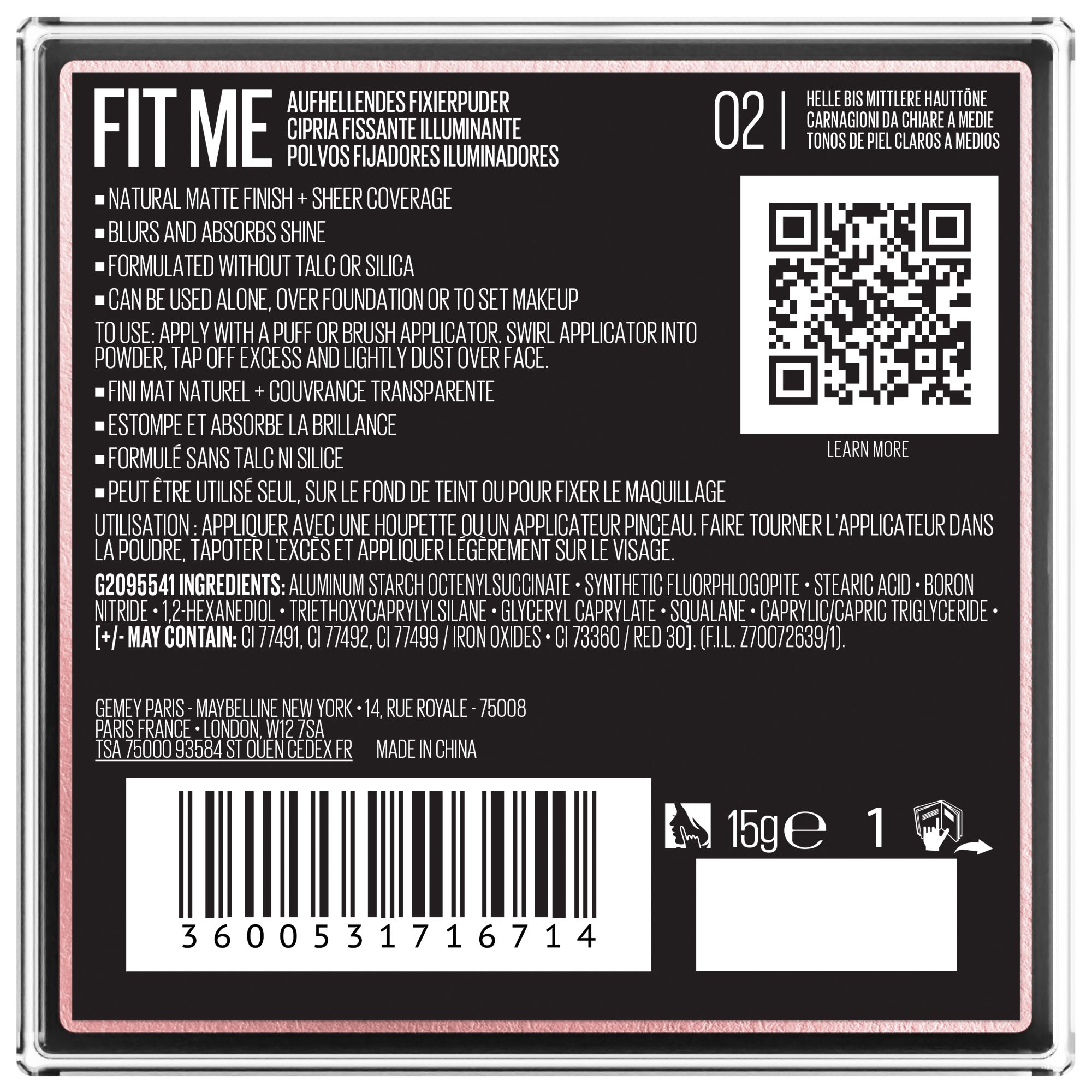 Fit Me - Brightening Setting Powder Fit Me - Brightening Setting Powder