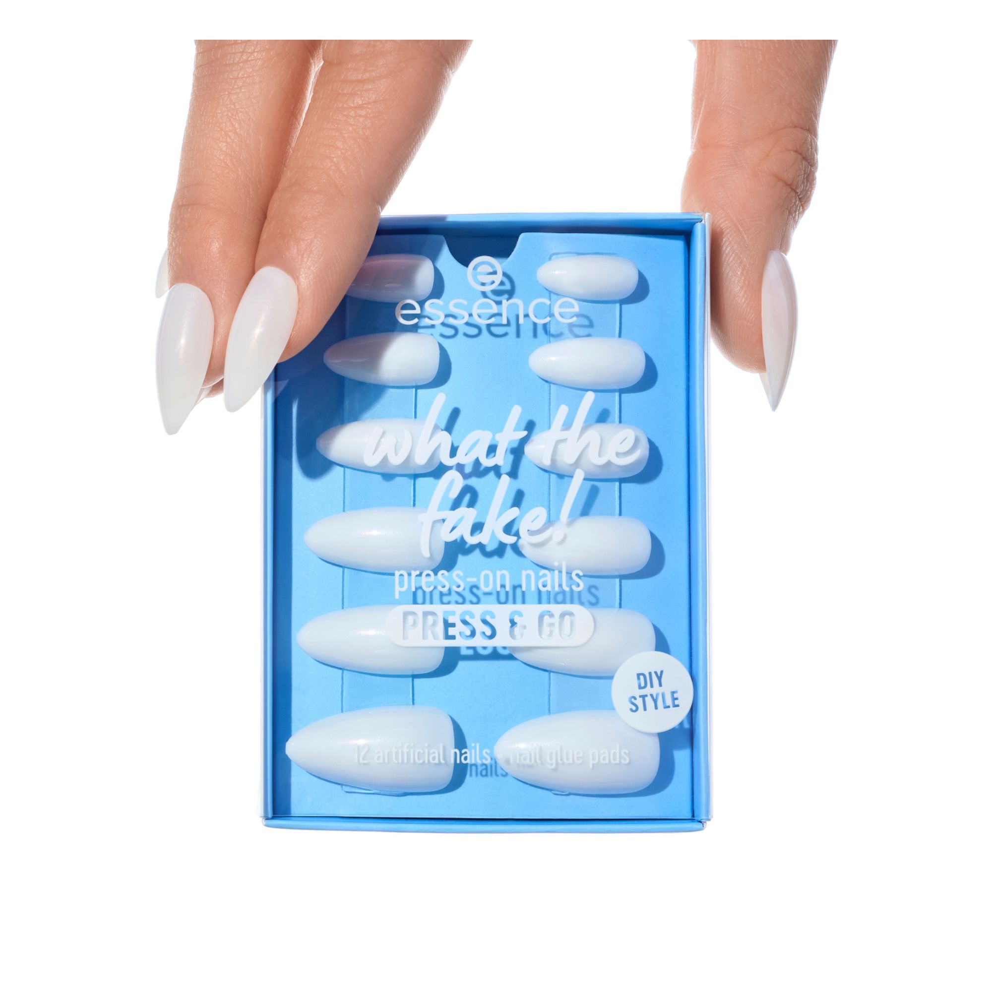 What The Fake! Press-On Nails Press & Go (12 Stück) -- Künstliche Nägel