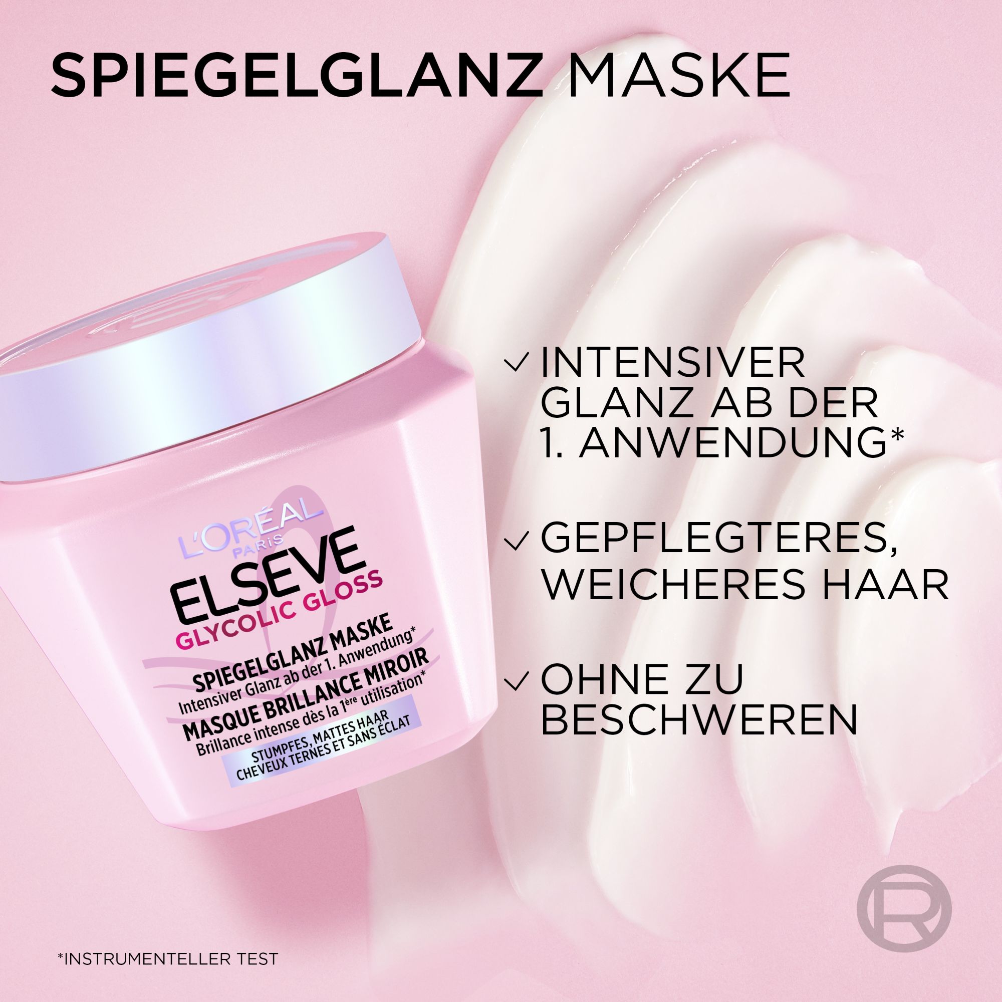 Masque Capillaire - Elseve - Glycolic Gloss Masque Brillance Miroir Masque Capillaire - Elseve - Glycolic Gloss Masque Brillance Miroir