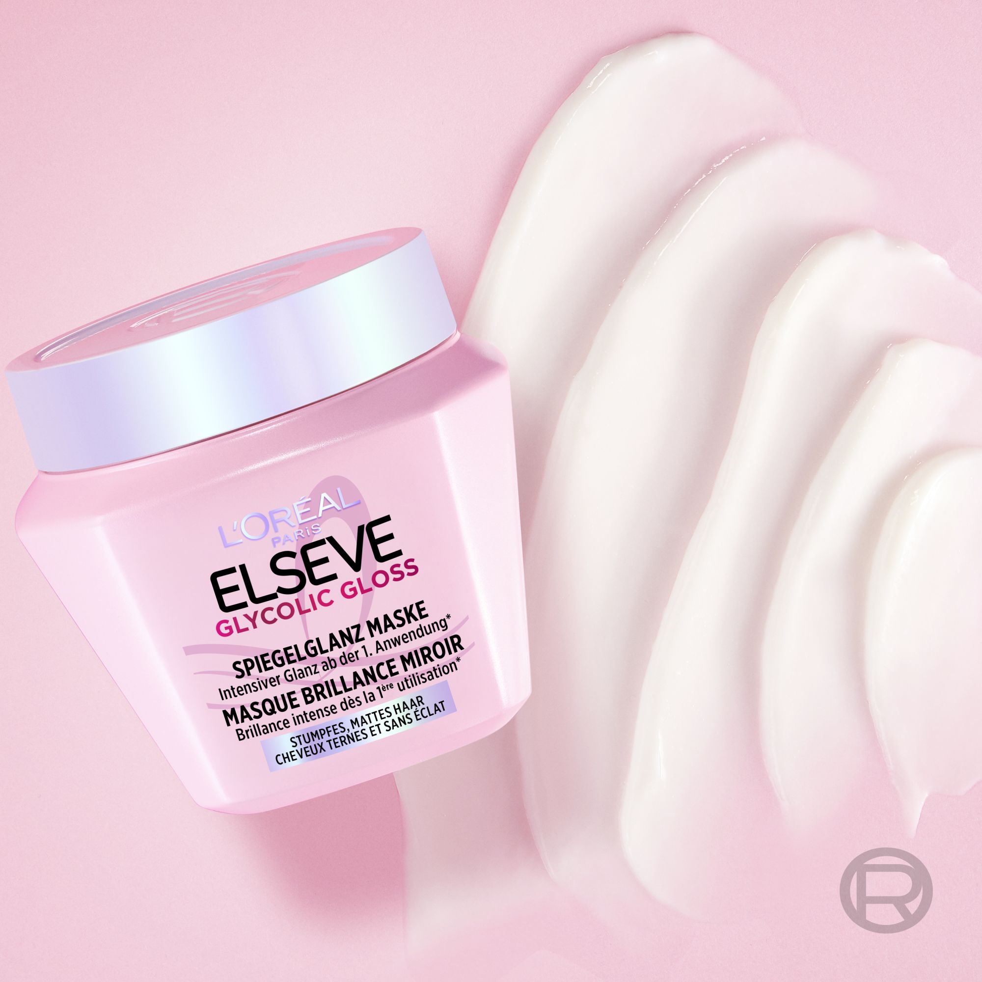 Masque Capillaire - Elseve - Glycolic Gloss Masque Brillance Miroir