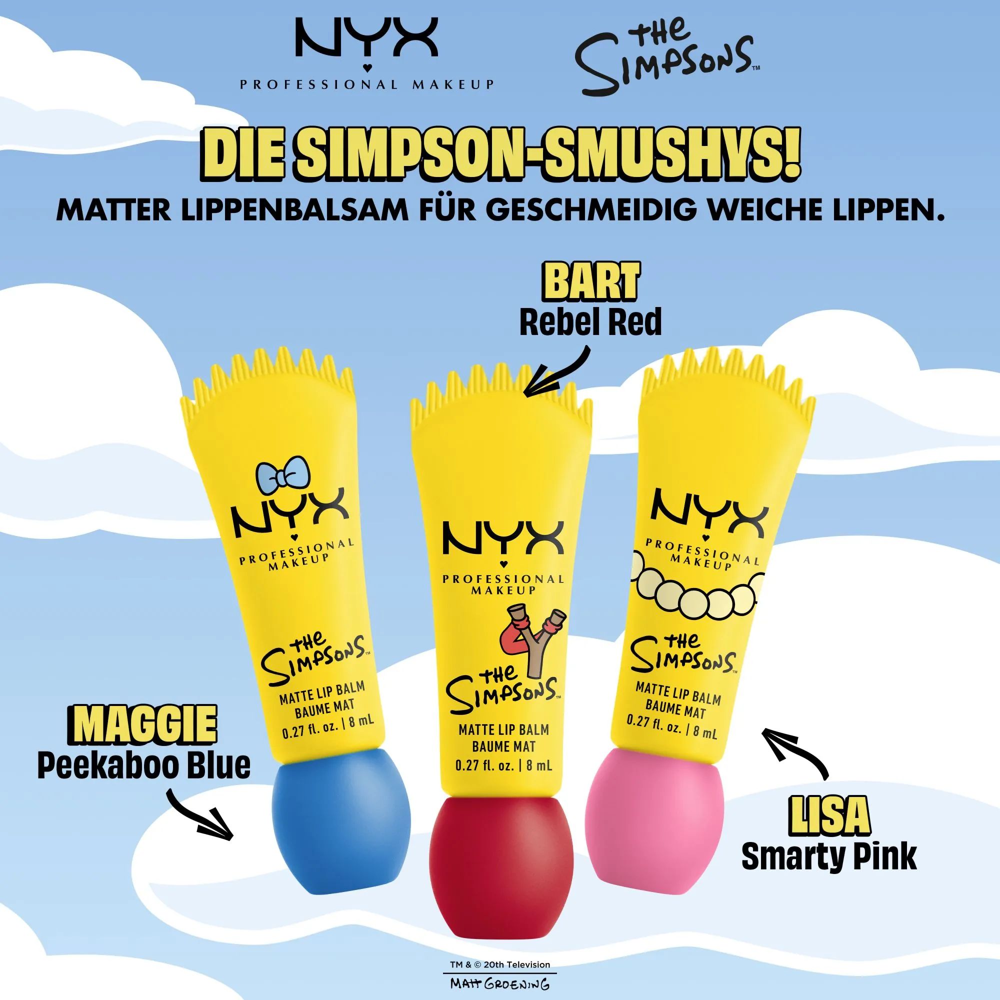 The Simpsons - Smushy Matte Lip Balm Collection