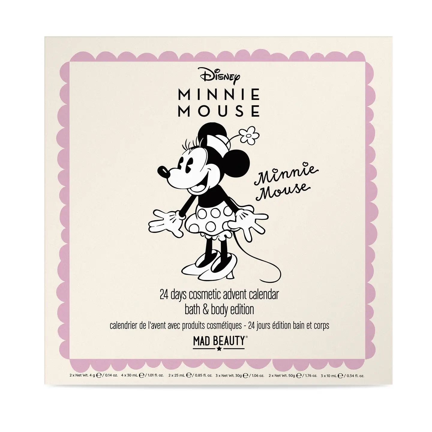 Disney Minnie Mouse - 24 Days Cosmetic Advent Calendar Bath & Body Edition -- Adventskalender