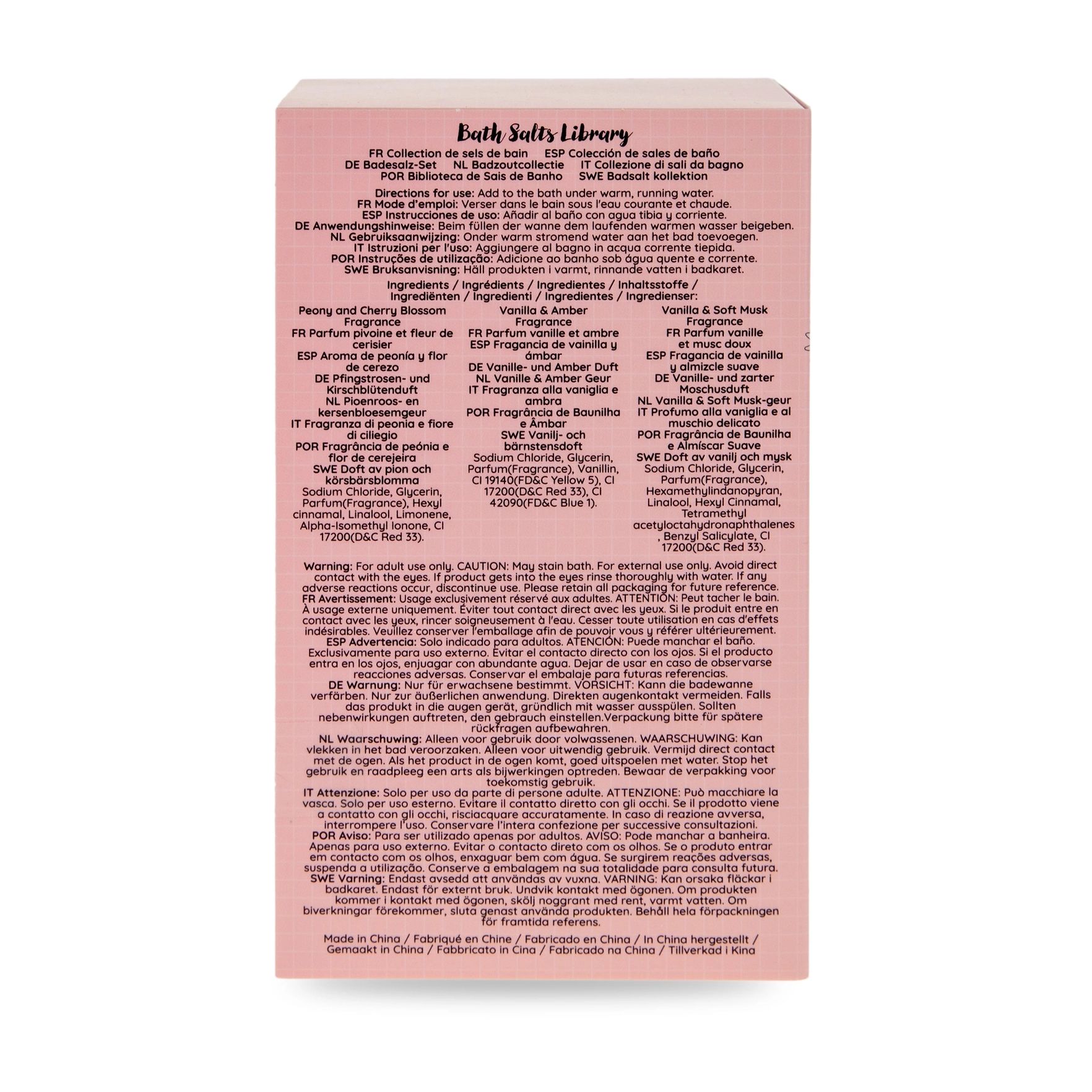Ensemble de Sel de Bain - Gilmore Girls - Bath Salts Library