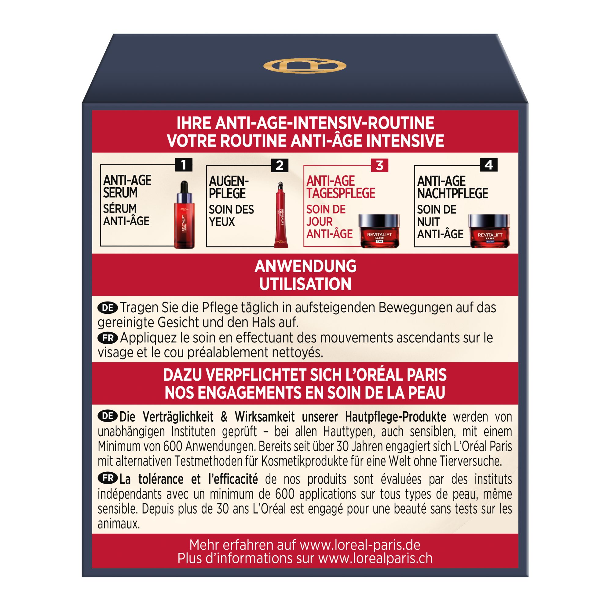 Crème Visage Jour - Revitalift Laser - Dreifach-Power Anti-Age Pflege Crème Visage Jour - Revitalift Laser - Dreifach-Power Anti-Age Pflege