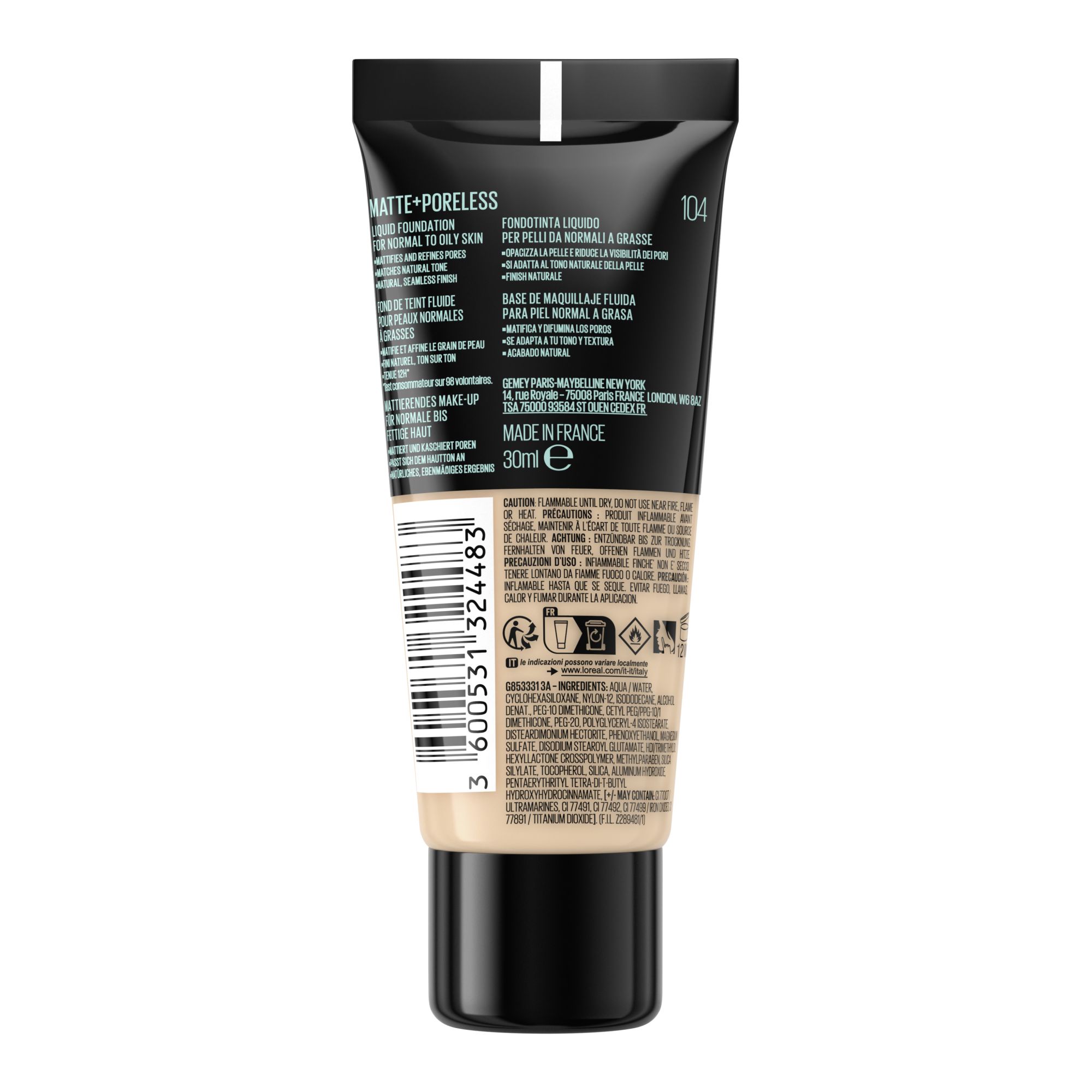 Fit Me! Matte + Poreless Foundation -- Foundation Fit Me! Matte + Poreless Foundation -- Foundation