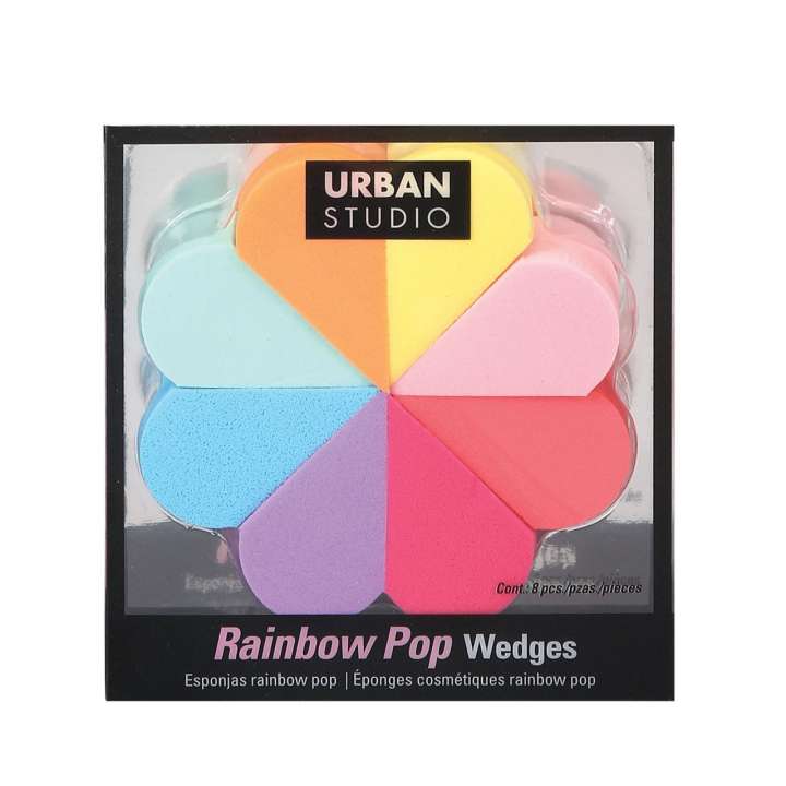 Éponges à Maquillage (8 Pièces) - Rainbow Pop Wedges