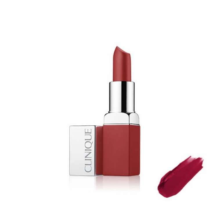 Rouge à Lèvres - Rouge Mat + Base - Clinique Pop Matte - Matte Lip Colour + Primer
