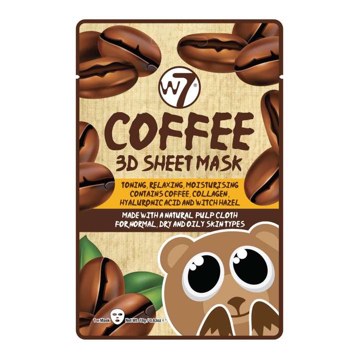 Coffee 3D Sheet Face Mask