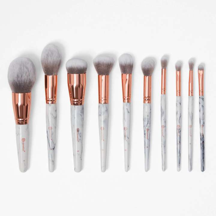 10 Piece Brush Set - Marble Luxe