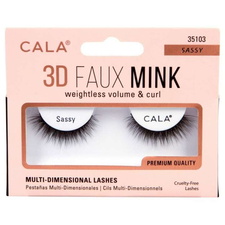 False Eyelashes - 3D Faux Mink Lashes - Sassy