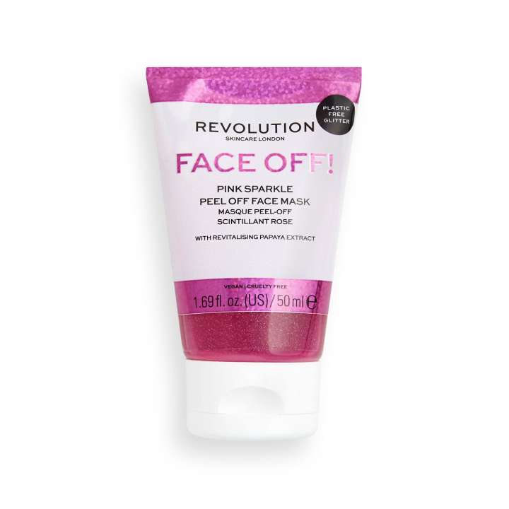 Face Off! Pink Sparkle Peel Off Face Mask