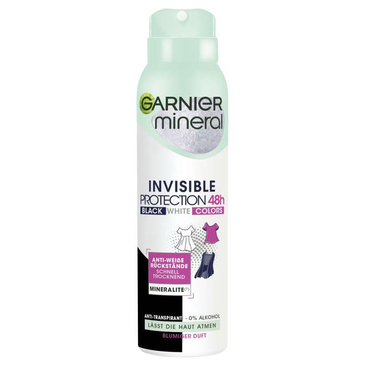 Déodorant - Mineral - Invisible Protection 48h - Black & White Colors