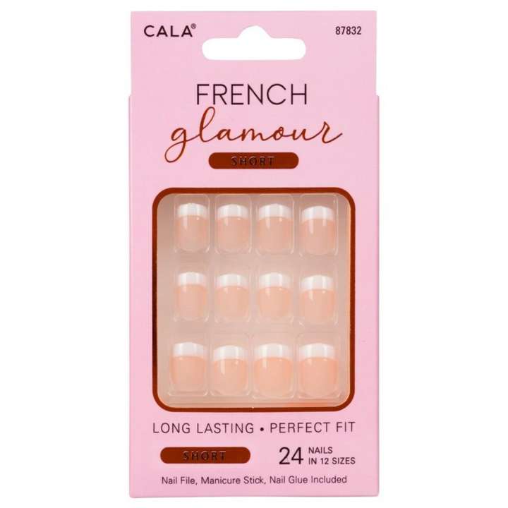 Faux Ongles - French Glamour Short Length (24 Pièces)
