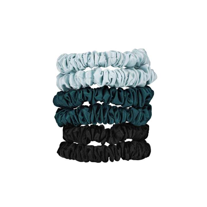 Hair Scrunchies - Silky Knots (6 Pieces)