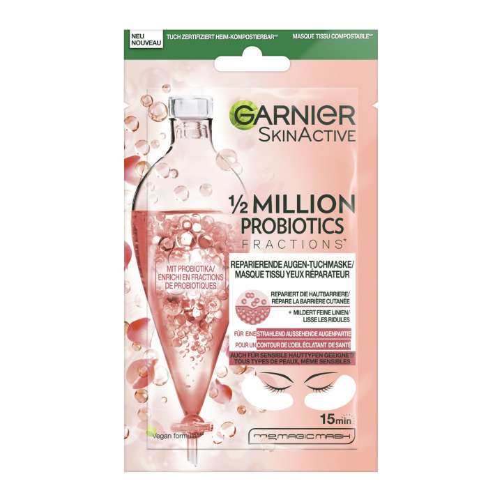 SkinActive - Masque Tissu Yeux Réparateur  - 1/2 Million Probiotics Fractions