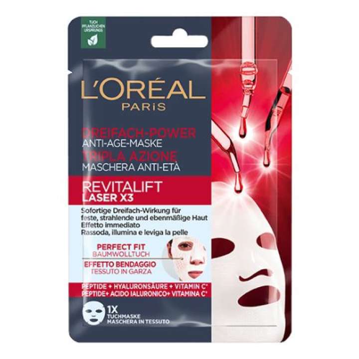 Masque Tissu - Revitalift Laser X3 - Dreifach-Power Anti-Age-Maske