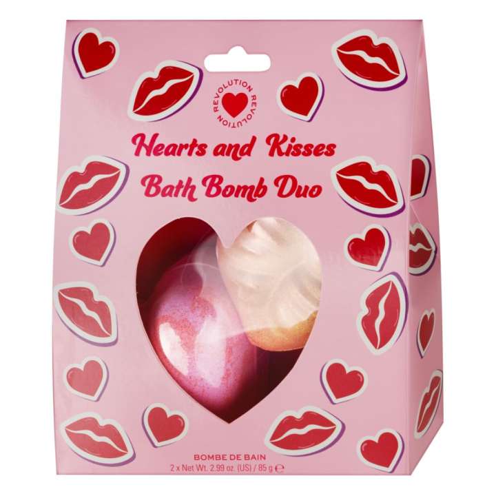 Set Bombes de Bain - Hearts & Kisses Bath Bomb Duo