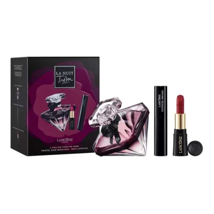 Gift Set - La Nuit Trésor Eau de Parfum, Mini Mascara & Mini Lipstick