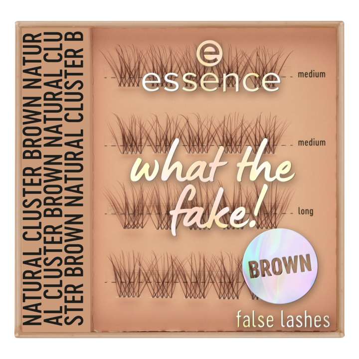 Faux Cils - What The Fake! False Lashes - Natural Cluster Brown Faux Cils - What The Fake! False Lashes - Natural Cluster Brown