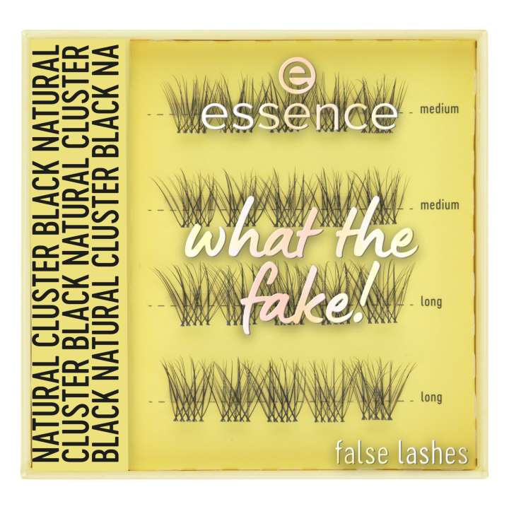 Faux Cils - What The Fake! False Lashes - Natural Cluster Black Faux Cils - What The Fake! False Lashes - Natural Cluster Black